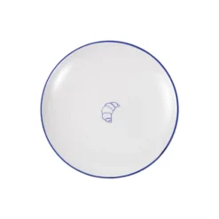 Assiette Parisa Croissant 19 cm vit/blå