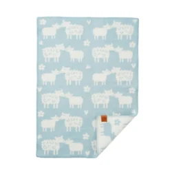 Barnpläd Bää Light blue