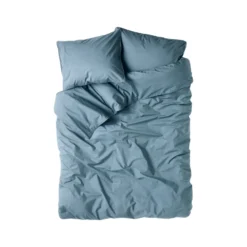 Bäddset Vide Percale 220x210cm Blå