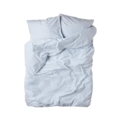 Bäddset Vide Percale 220x210cm Blå/Vit
