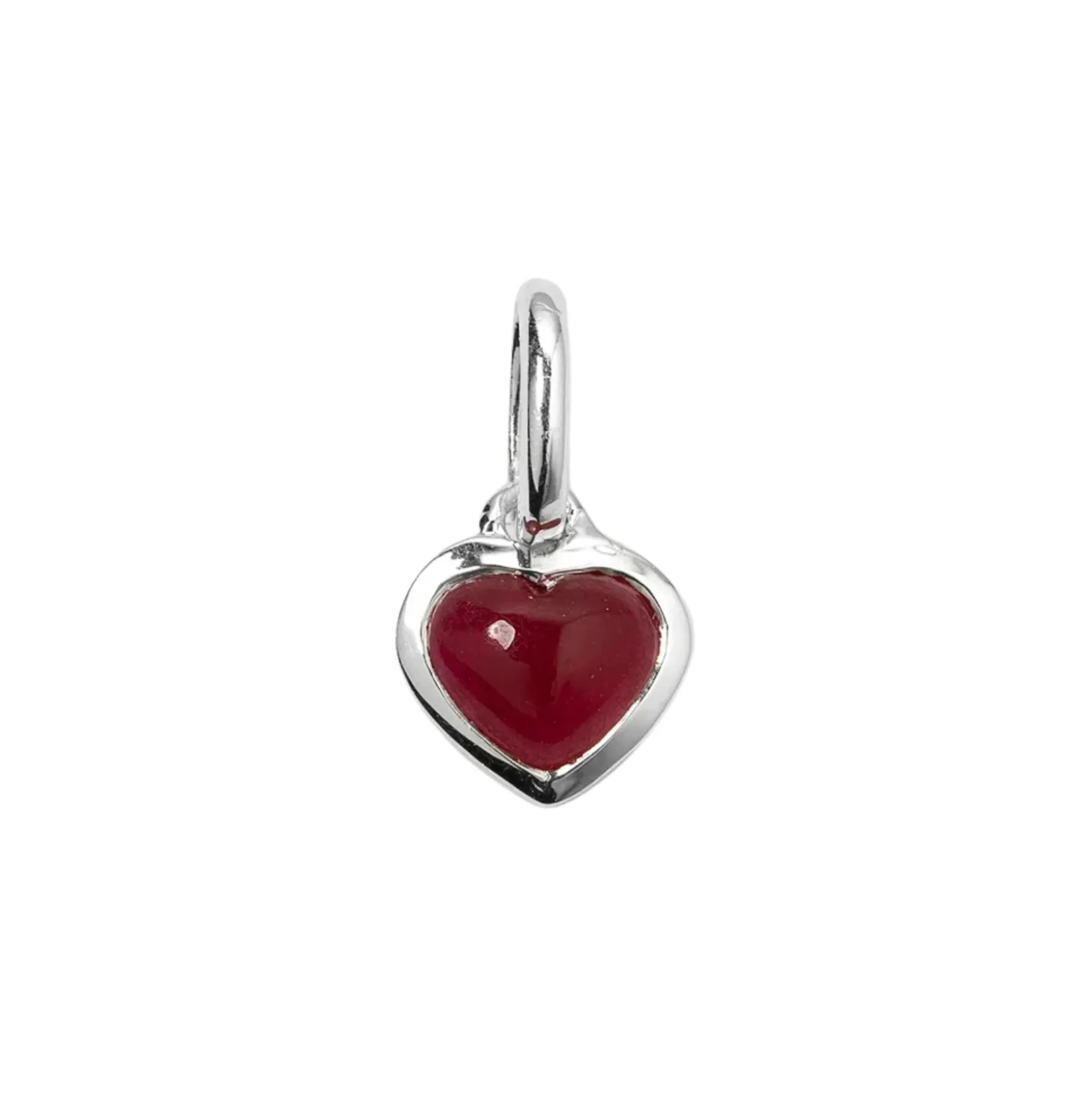 Berlock beloved heart Silver Rosa