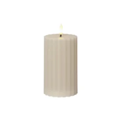 Blockljus 7,5x15cm LED Beige