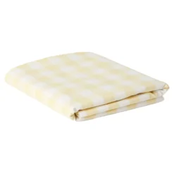 Bordsduk avtorkningsbar Gingham 145x220 Gul