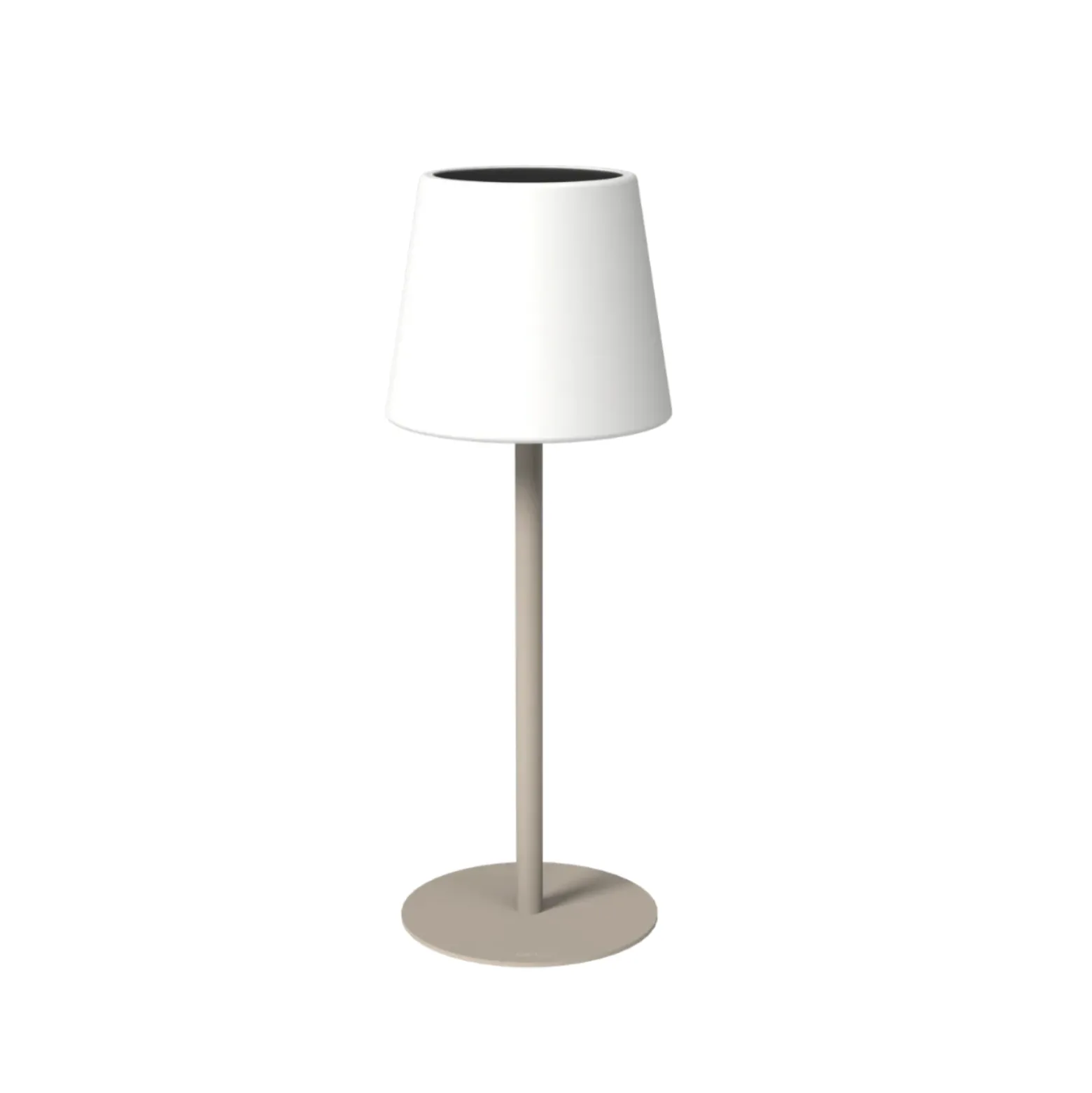 Bordslampa Arc Solcell USB Ivory sand