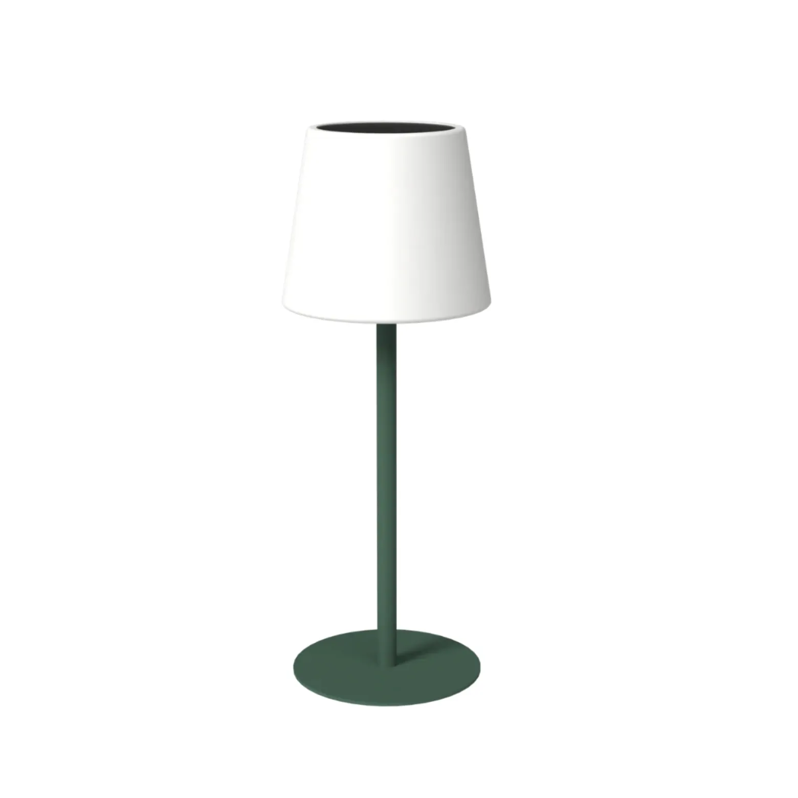 Bordslampa Arc Solcell USB Nordic green