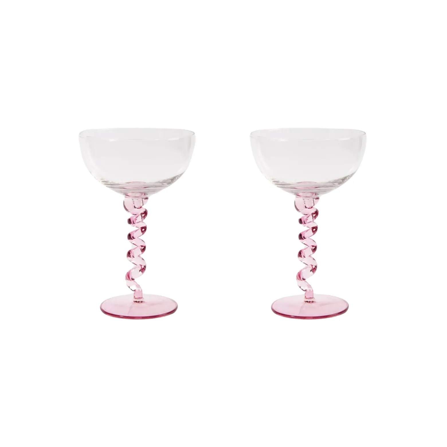 Champagnecoupe Spiral 2 st Rosa