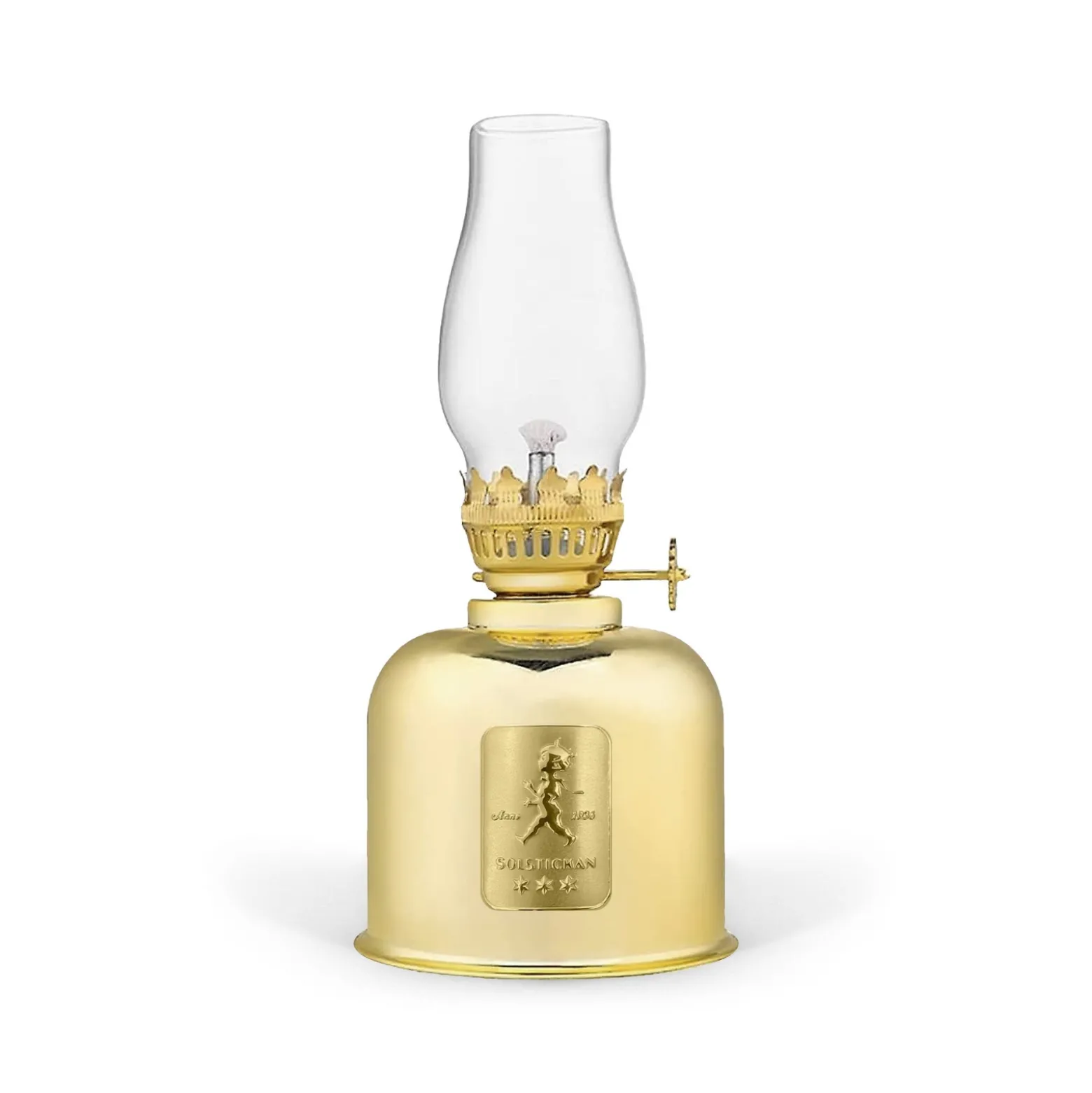 Fotogenlampa Guld