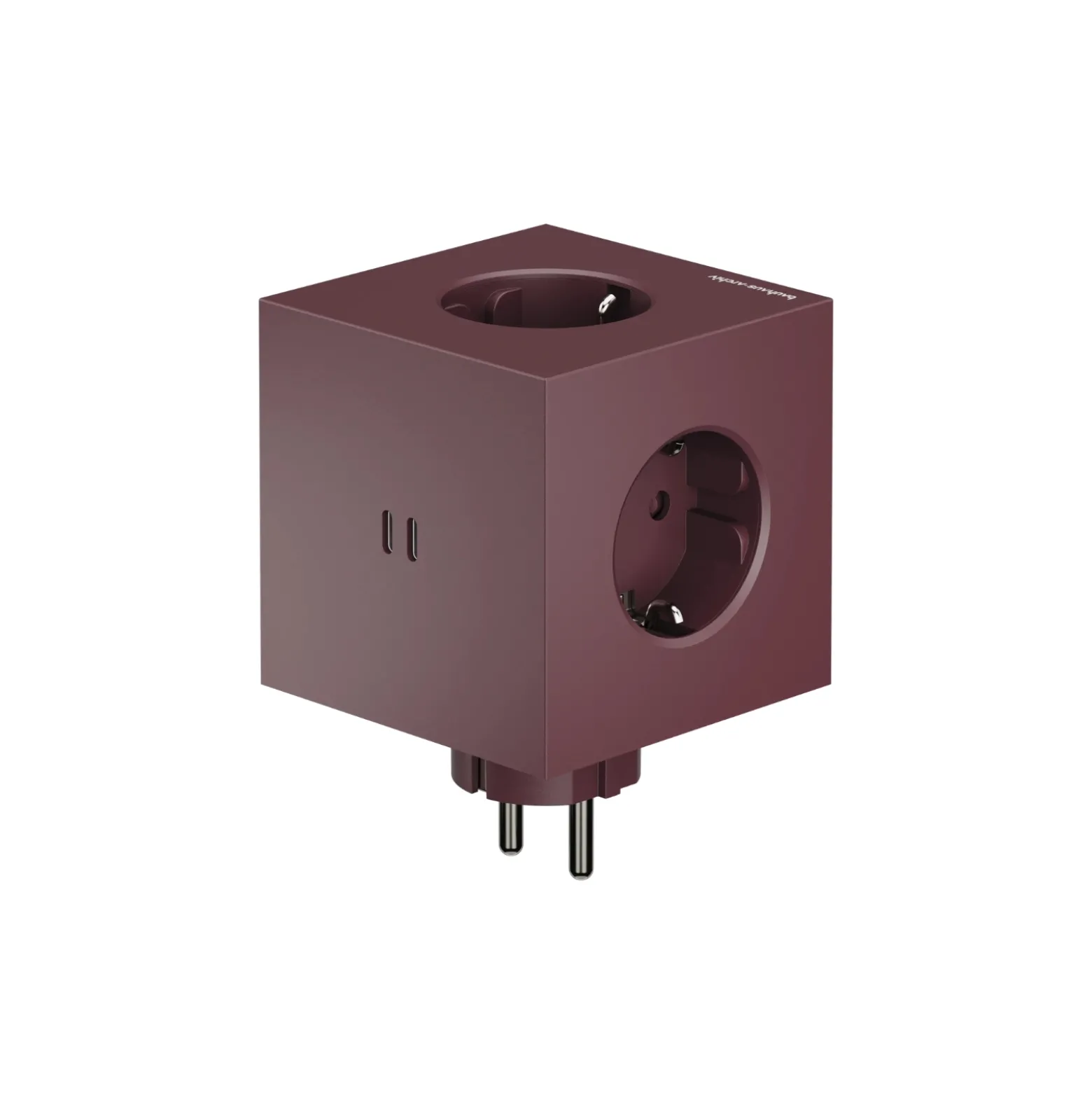 Förgreningsuttag Square 2 USB-C Mulberry Red