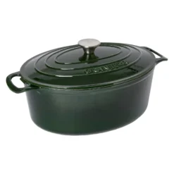 Gjutjärnsgryta Granberg oval 6L Grön