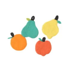 Glasunderlägg Frukter 4-pack Multi