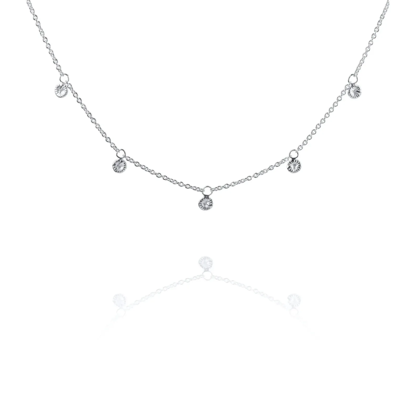 Halsband Knappkorall "multidrop" 40-45cm