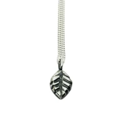 Halsband Leafy silver