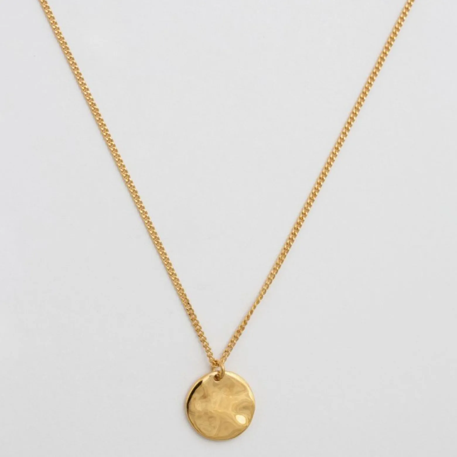 Halsband Minimalistica Hammered Guld