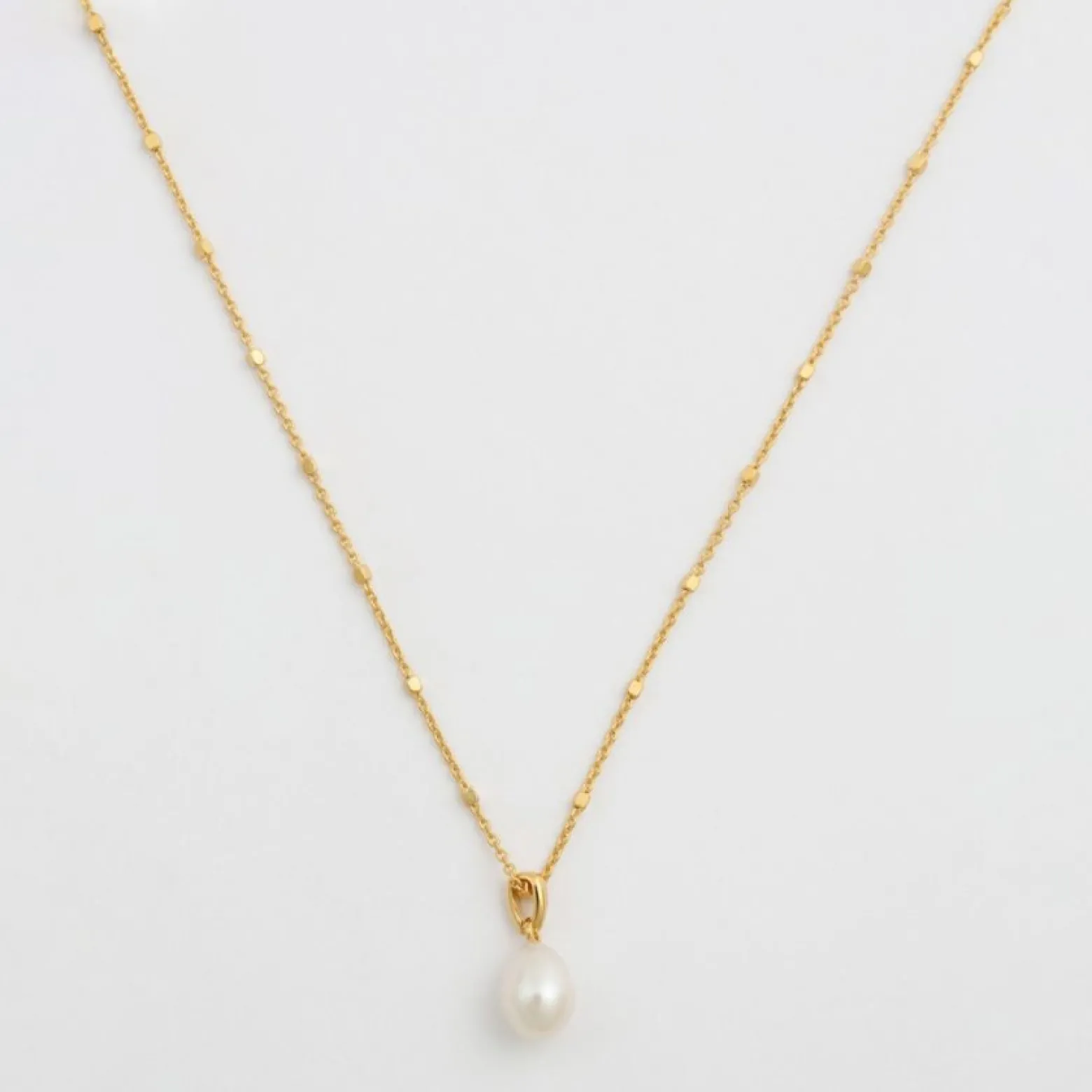 Halsband Treasure Single Pearl Guld