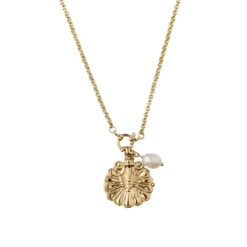 Halsband Venus Shell Locket Golden