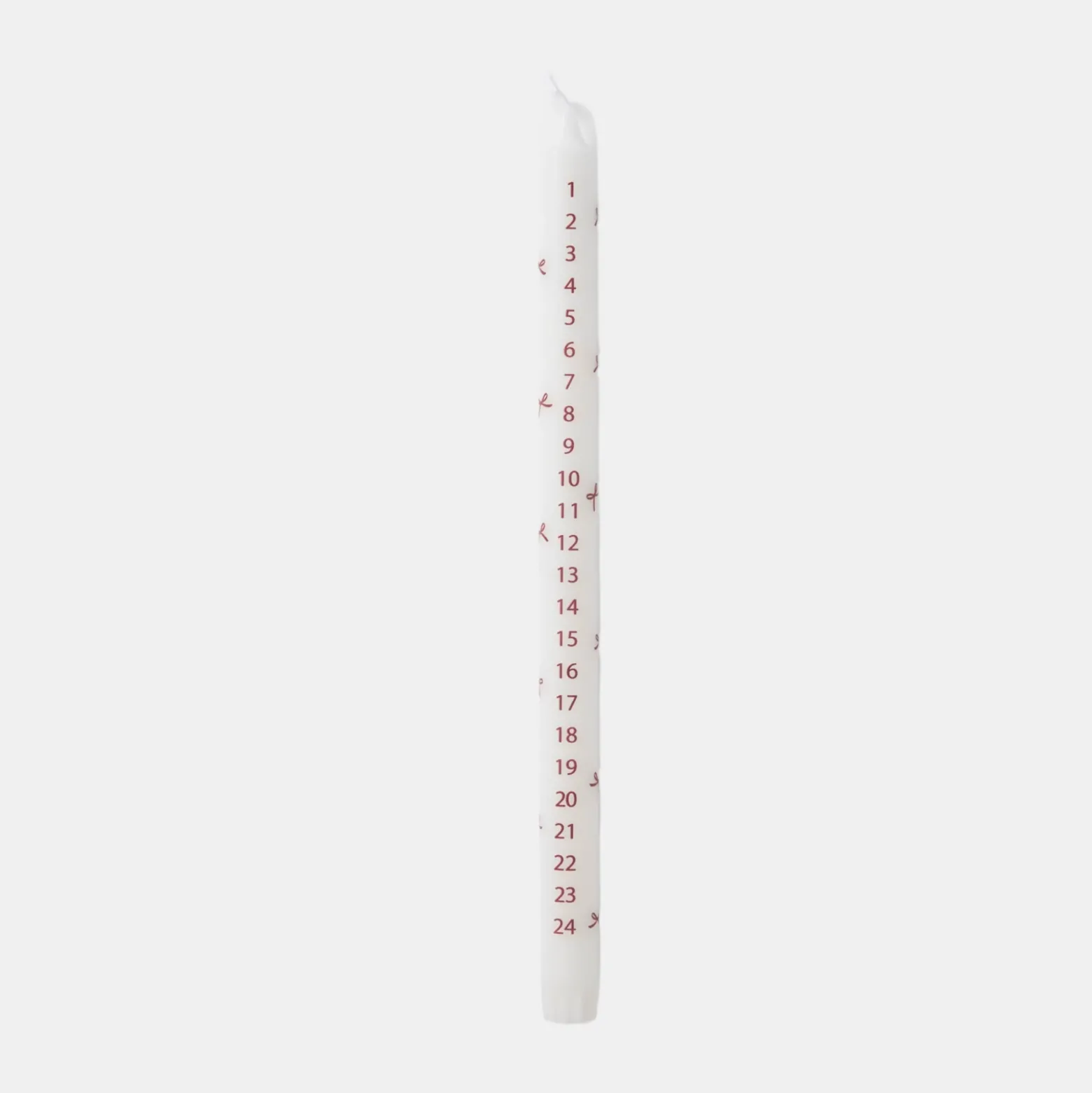 Kalenderljus 34cm Burgundy