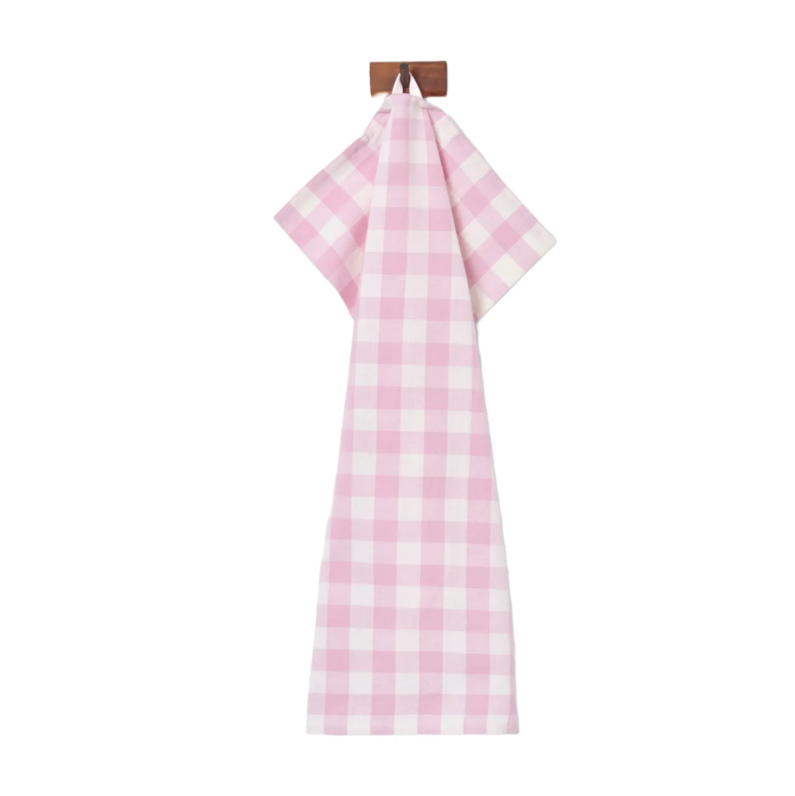 Kökshanduk Gingham Ljusrosa