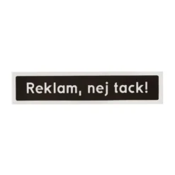 Klistermärke för ytterdörr ”Reklam nej tack”