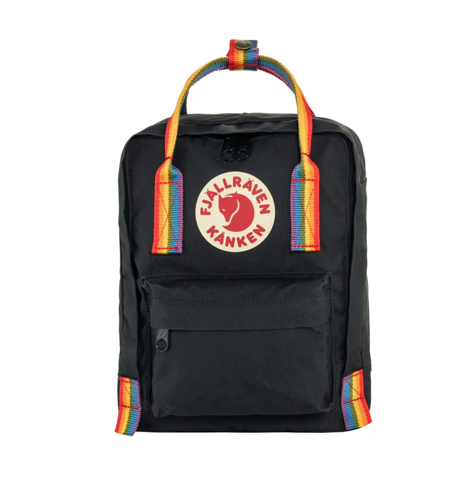 Kånken Mini Rainbow Black-Rainbow