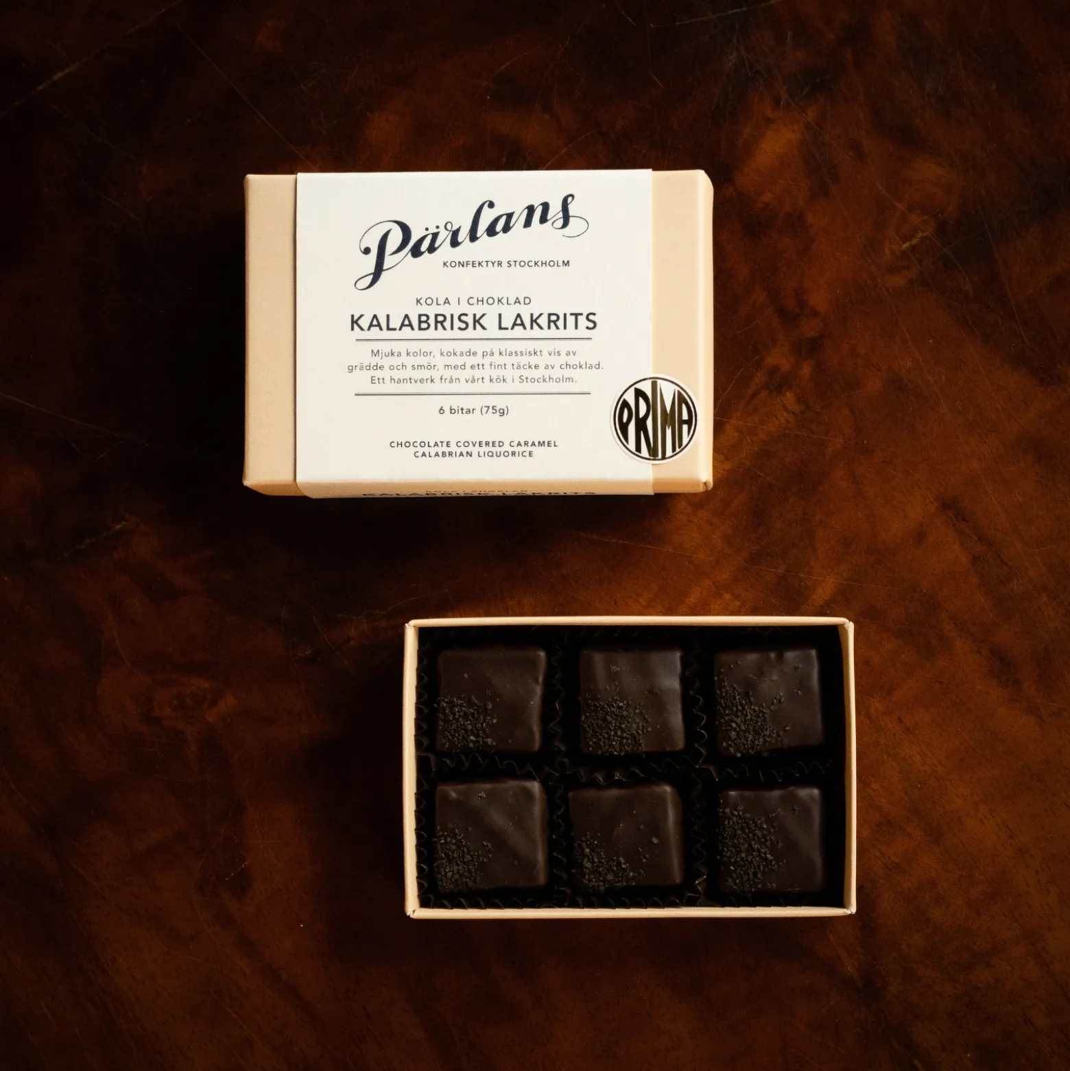 Kola i Choklad 6 bitar 75gr Kalabrisk Lakrits