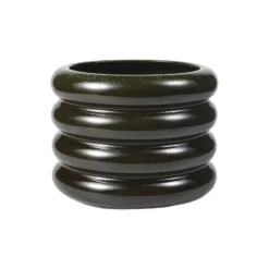 Kruka Wave 14 cm Mörkgrön