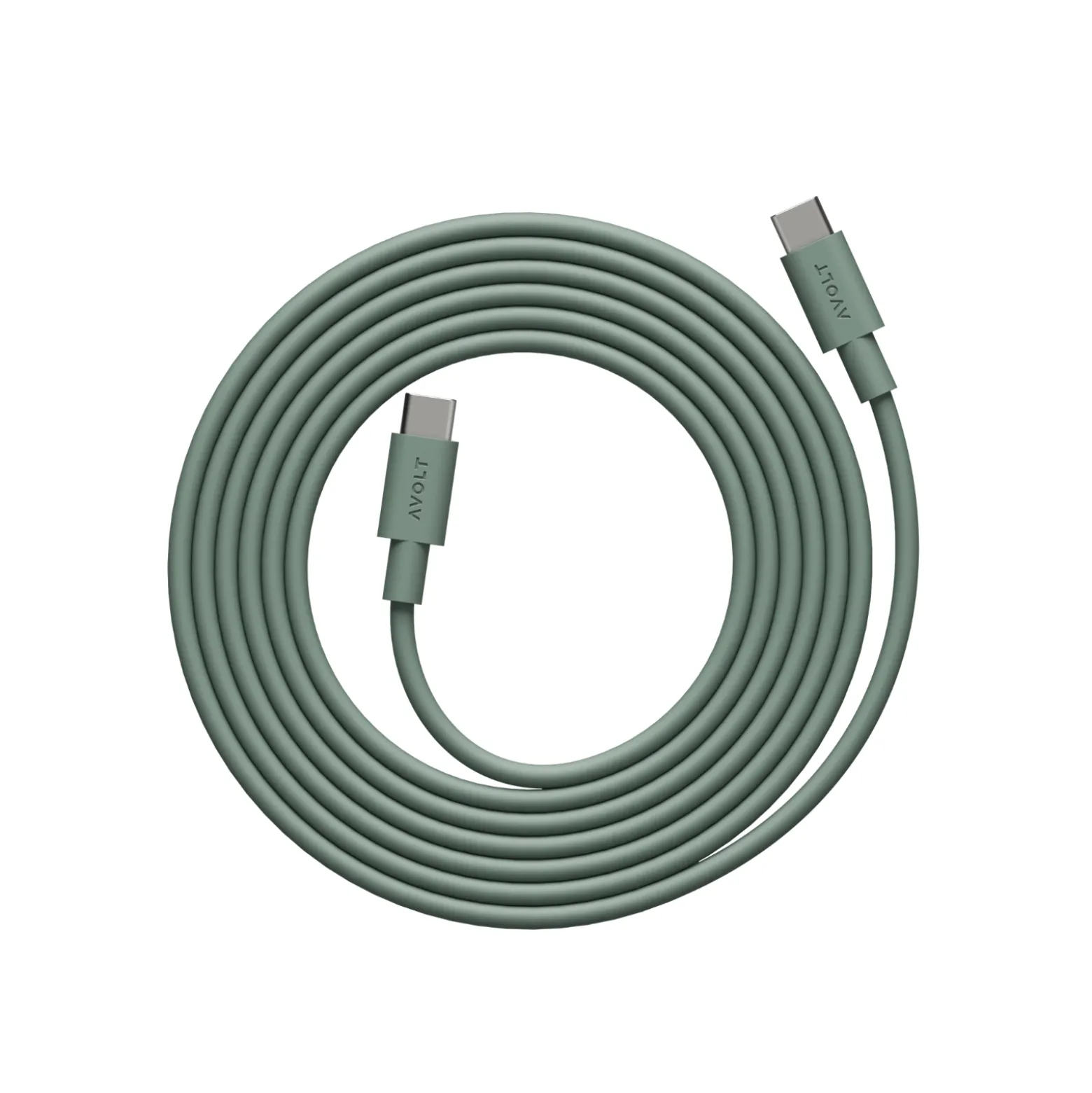 Laddsladd Avolt USB-C 2m Oak green