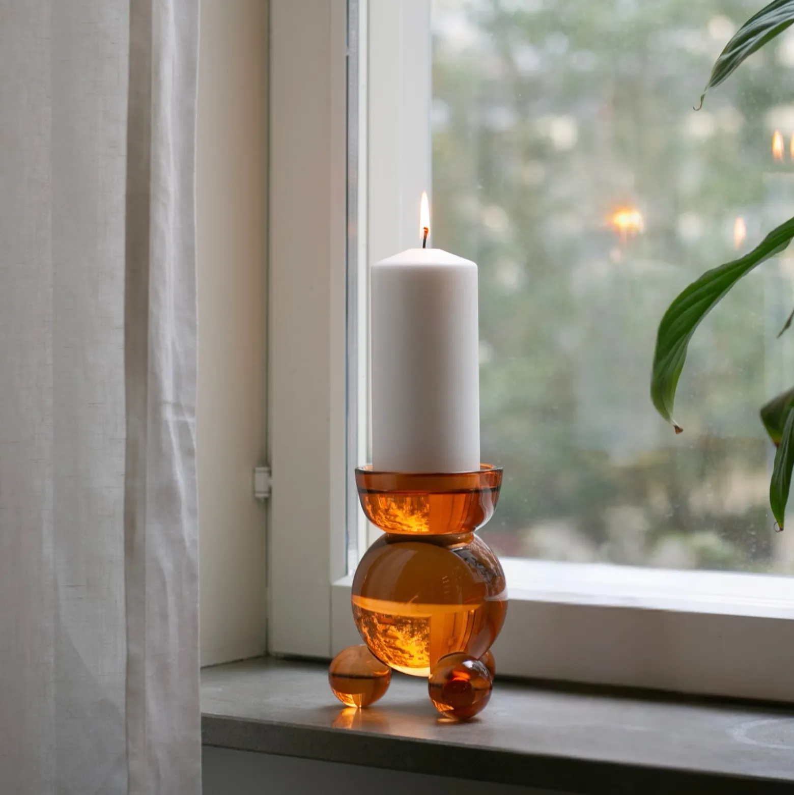 Ljusstake DT Kulan L Amber
