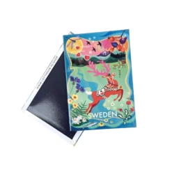 Magnet Dala deer Sweden 5,3x8 cm