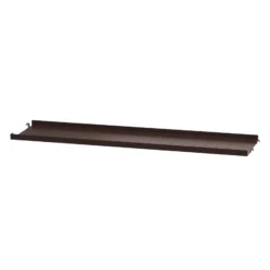 Metallhyllplan Låg 78x20 Mörkbrun