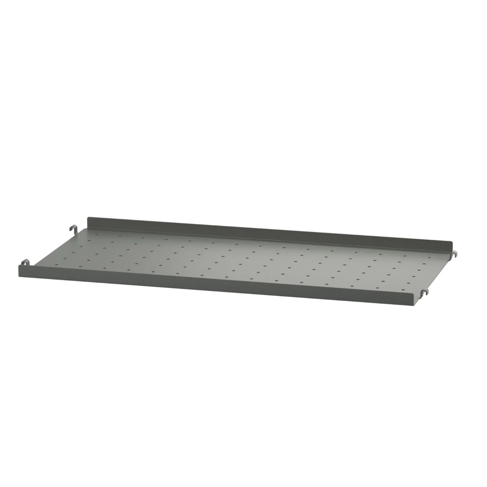 Metallhyllplan låg 58x30 Mörkgrå