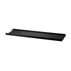Metallhyllplan Låg 58x20 svart