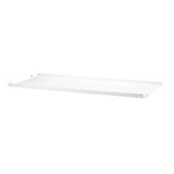 Metallhyllplan Låg 78x30 vit