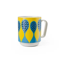 Mugg Birds 1967 Nr.5 Blå/gul
