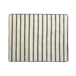 Picnickfilt Stripe 120x150 cm svart/vit
