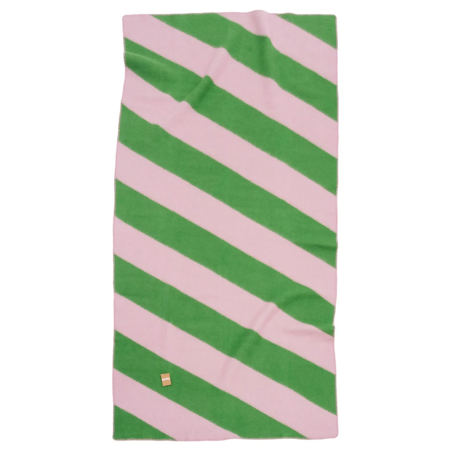 Pläd Minola 130x260 Rosa /Grön