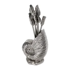 Plockpinnar Shell 6-p Silver