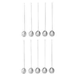 Plockskedar Shell 10 st Silver