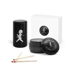 Presentask Doftljus + Tändsticksrör Svart