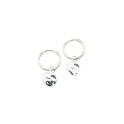 Örhängen Minimalistica Hammered Silver