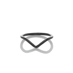 Ring Chevron oxiderad 17 mm