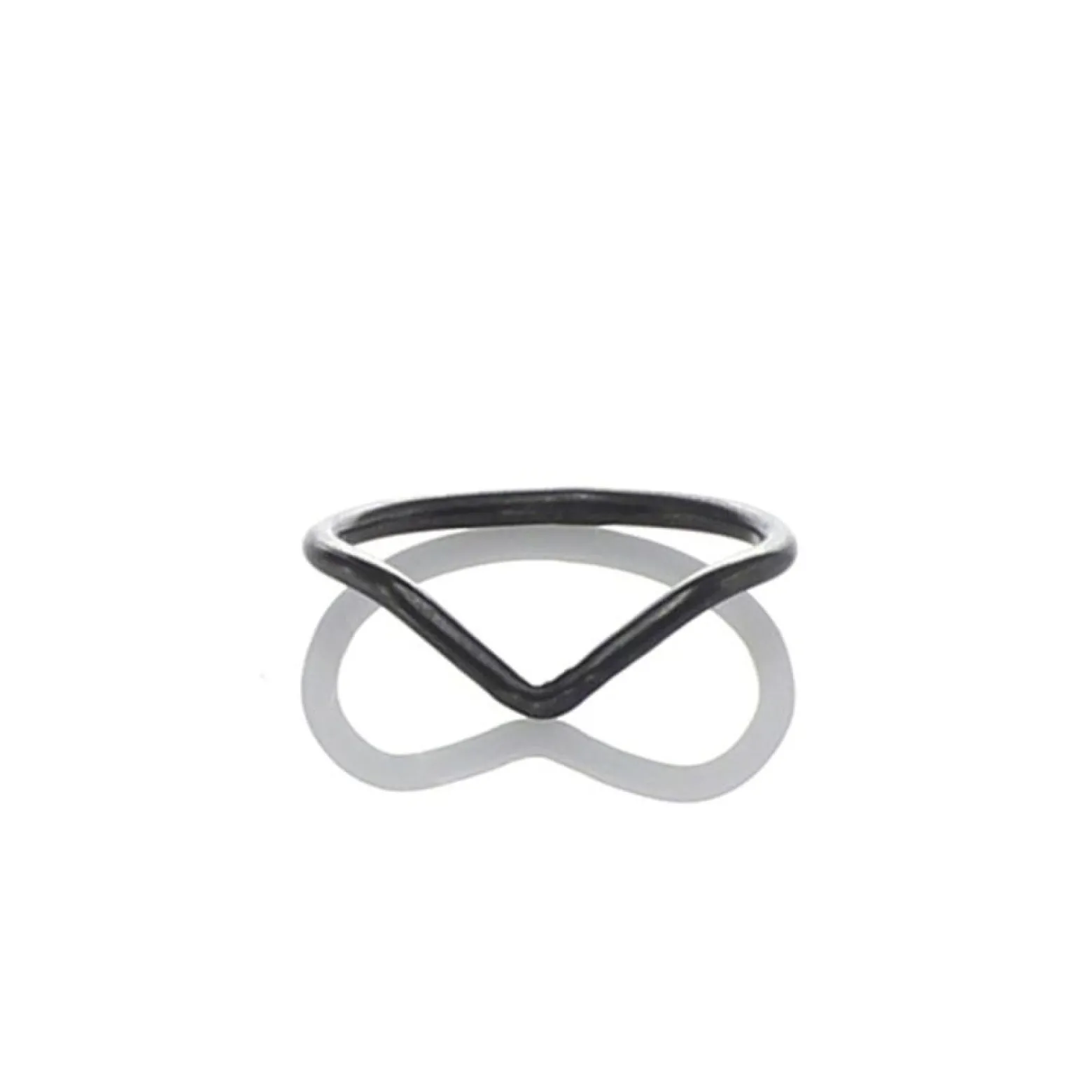 Ring Chevron oxiderad 17 mm
