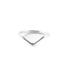 Ring Chevron silver 17 mm