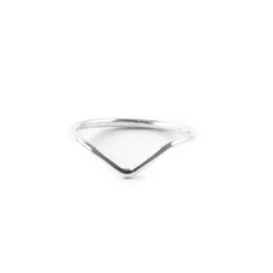 Ring Chevron silver 13 mm