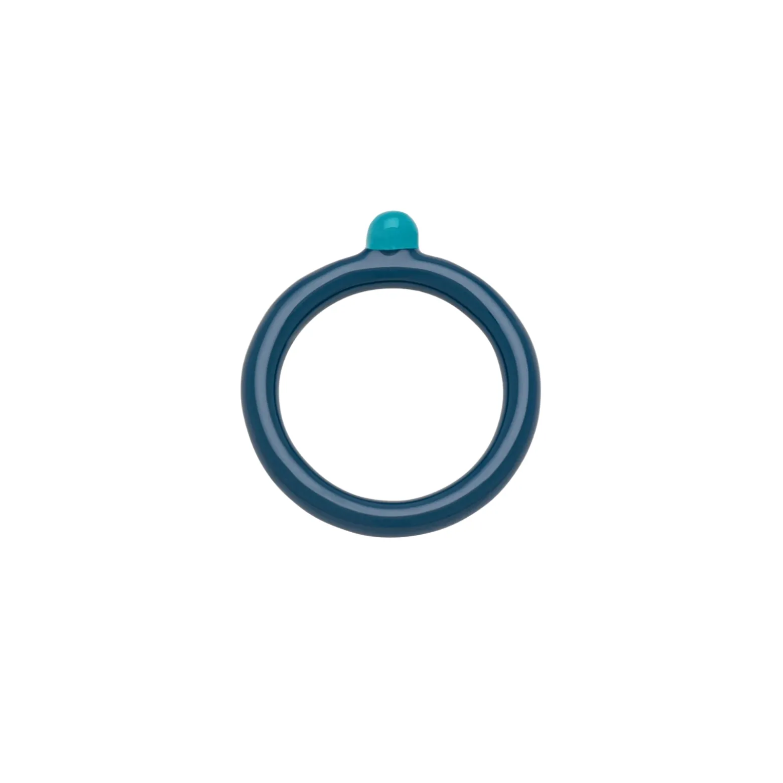 Ring Color top Retro blue