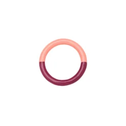 Ring Double color Coral/plum