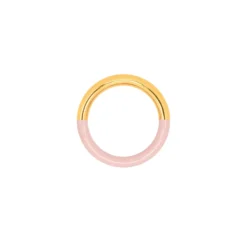 Ring Double color Guld/pink