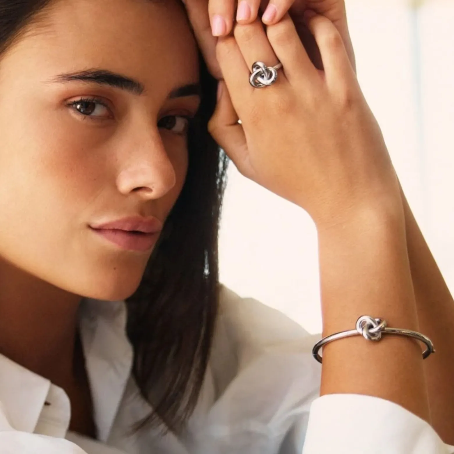 Ring Infinity Knot Large Stål