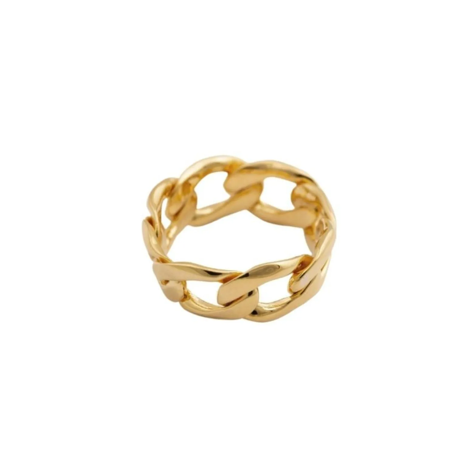 Ring Links Curb Chain Guld 19mm