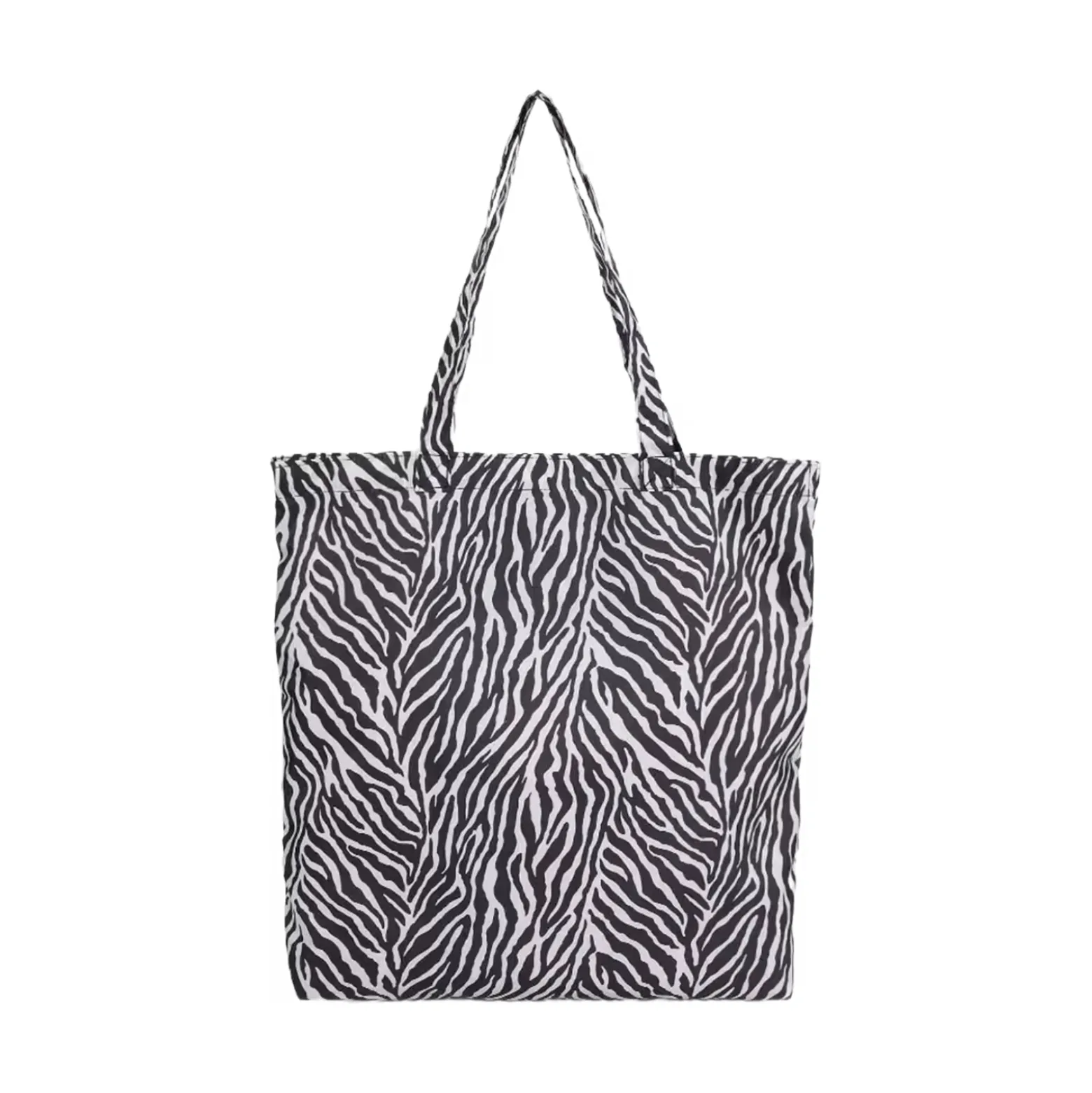 Shoppingkasse hopvikbar Mia Zebra svart/vit