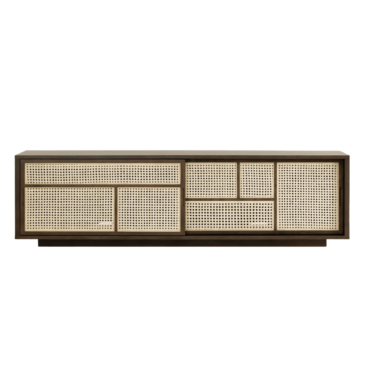 Sidobord låg Air, Mörk Ek, Cane